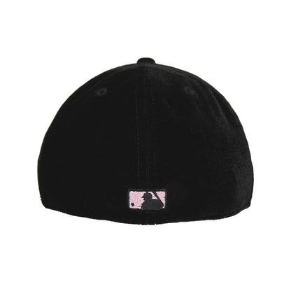 Los Angeles Dodgers Custom New Era 59FIFTY Cap Velvet BLK Sakura black Back View