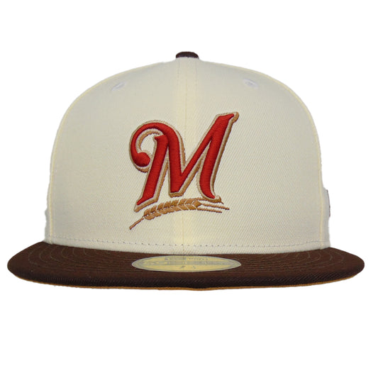Milwaukee Brewers Custom New Era 59FIFTY Cap Chrome