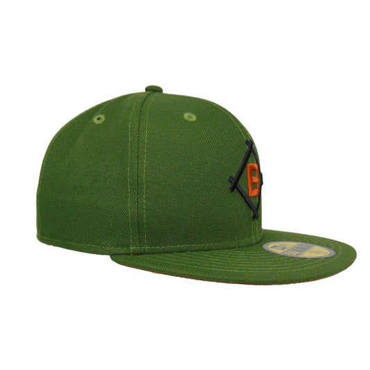 Brooklyn Dodgers Custom 59FIFTY New Era Cap Rifle Green