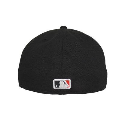 Chicago White Sox Custom Black New Era 59FIFTY Cap Red Chainstitch