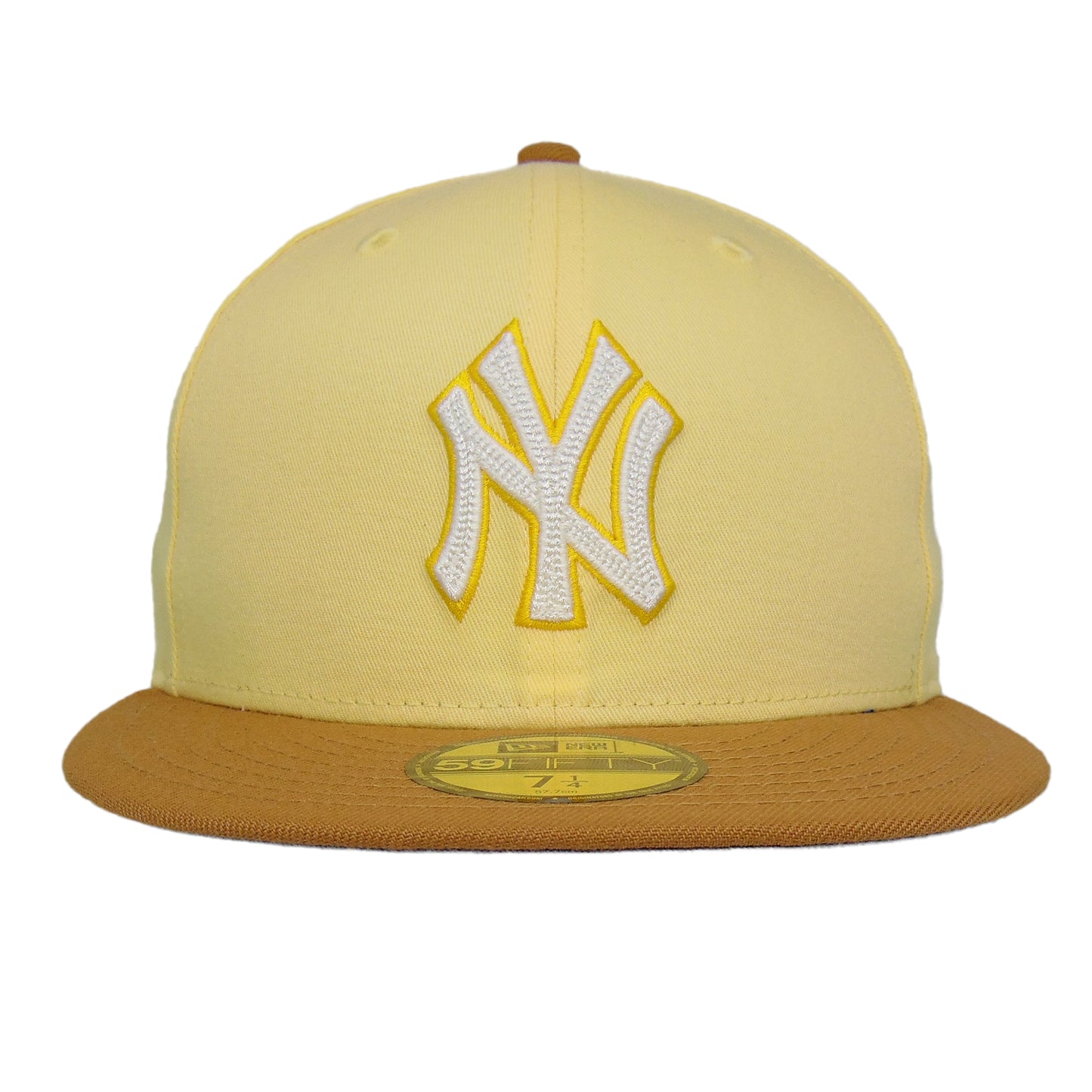 New York Yankees Custom New Era 59FIFTY Soft Yellow Cap