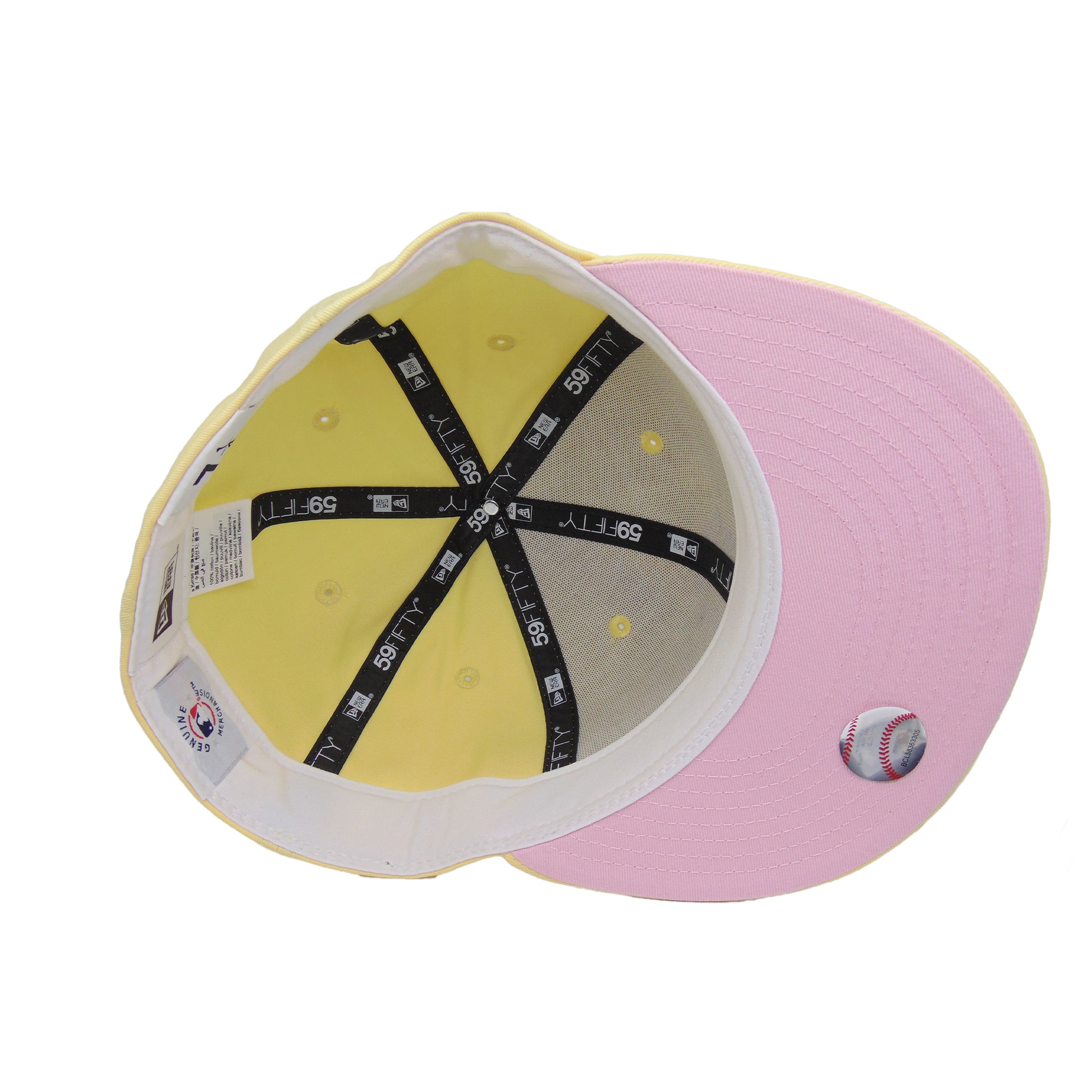 New York Yankees Custom New Era 59FIFTY Cap Yellow