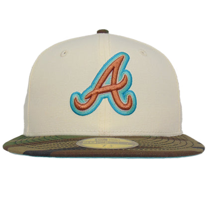 Atlanta Braves Custom New Era 59FIFTY Cap Chrome Camo