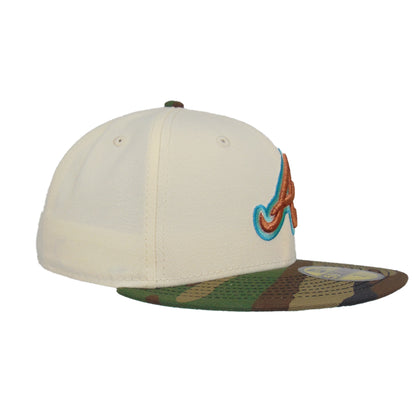 Atlanta Braves Custom New Era 59FIFTY Cap Chrome Camo