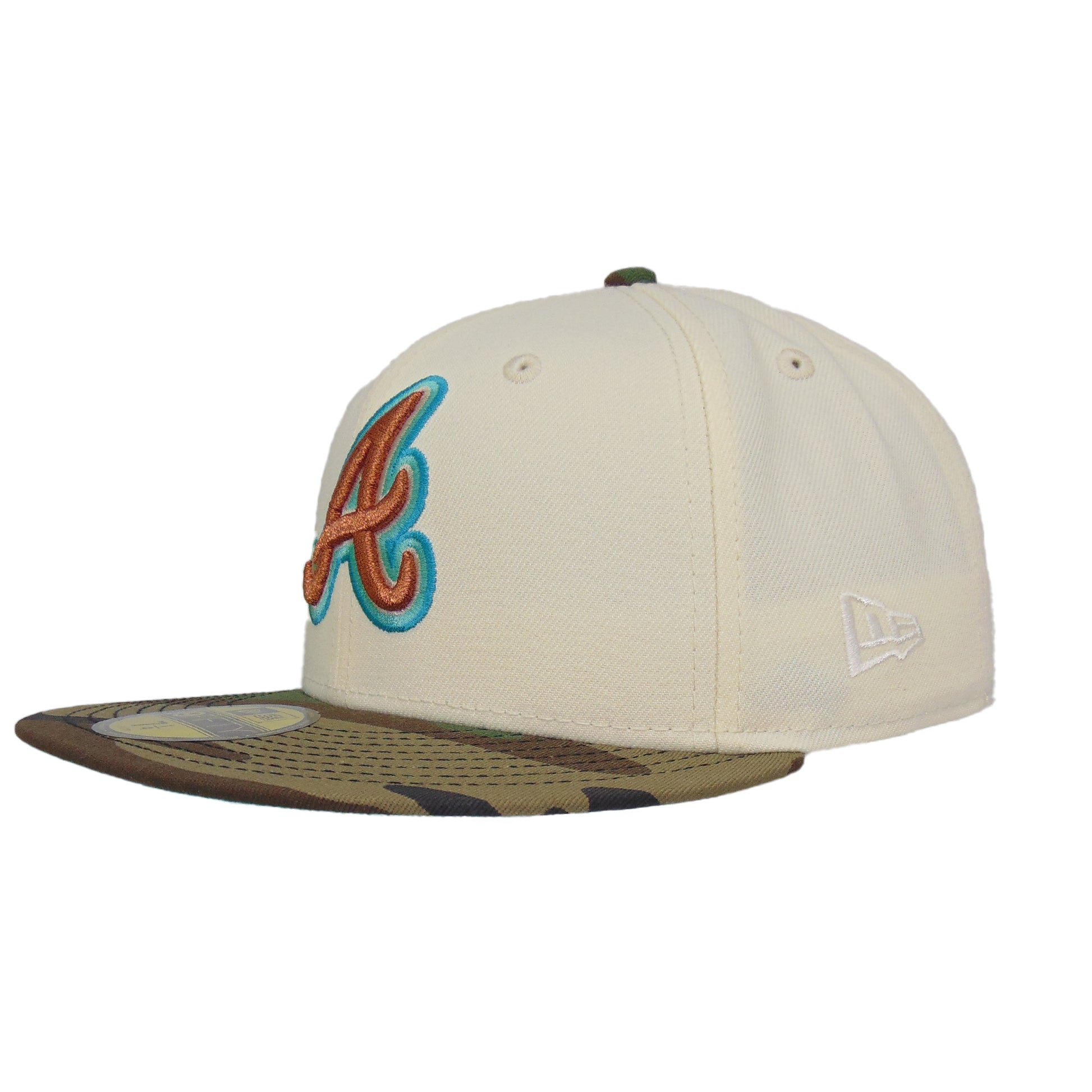Atlanta Braves Custom New Era 59FIFTY Cap Chrome Camo