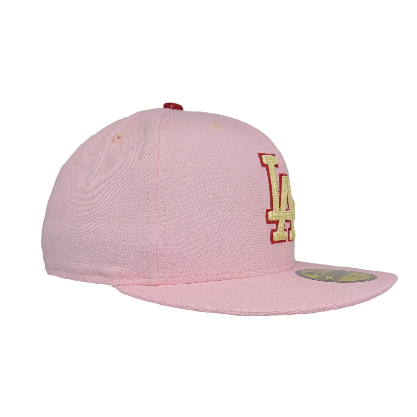 Los Angeles Dodgers Custom New Era 59FIFTY Cap Pink Chainstitch