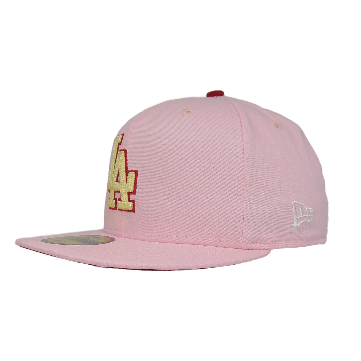 Los Angeles Dodgers Custom New Era 59FIFTY Cap Pink Chainstitch