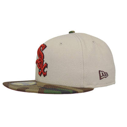 Chicago White Sox Custom New Era 59FIFTY Cap Stone Camo