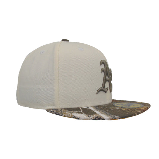 Oakland Athletics Custom New Era 59FIFTY Cap Chrome Realtree