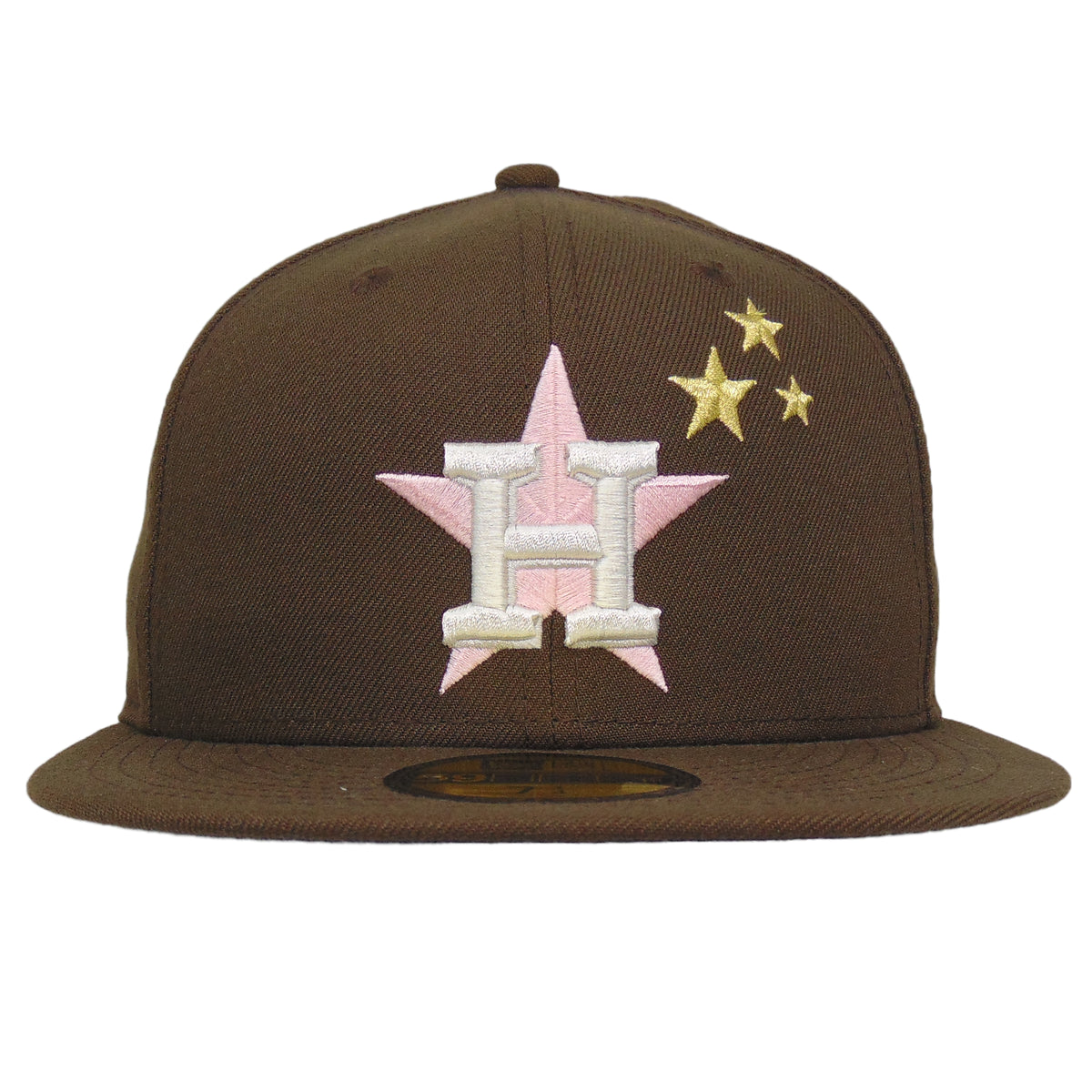 Houston Astros Custom New Era 59FIFTY Cap Walnut Brown