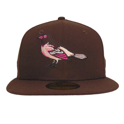Baltimore Orioles Custom New Era 59FIFTY Cap Burnt Wood
