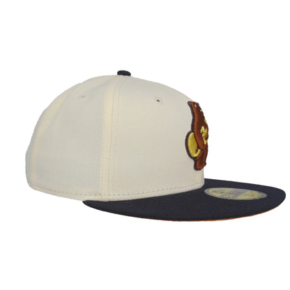 Chicago Cubs Custom New Era 59FIFTY Cap Chrome Navy