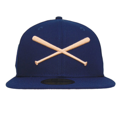 JustFitteds Crossed Bats Logo New Era 59FIFTY Cap Ocean Sheep