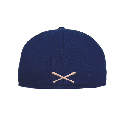 JustFitteds Crossed Bats Logo New Era 59FIFTY Cap Ocean Sheep