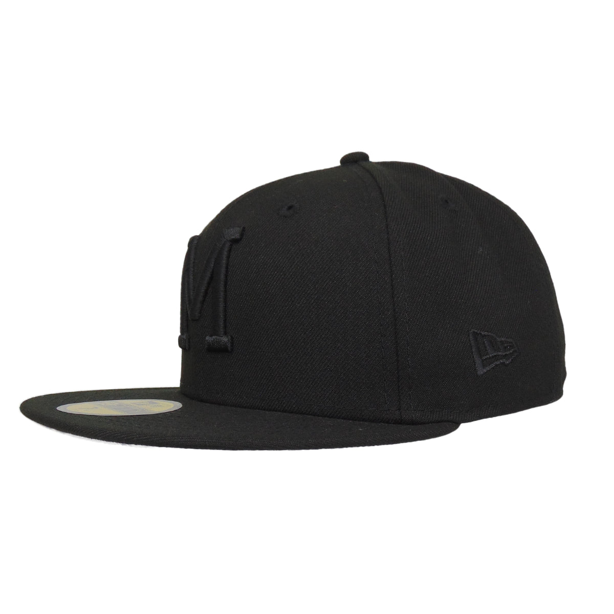 Milwaukee Brewers Custom New Era 59FIFTY Cap Blackout