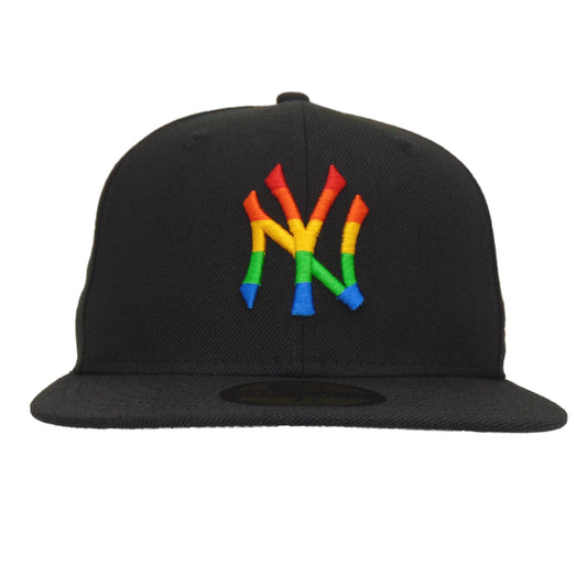New York Yankees Custom Pride New Era 59FIFTY Cap Black