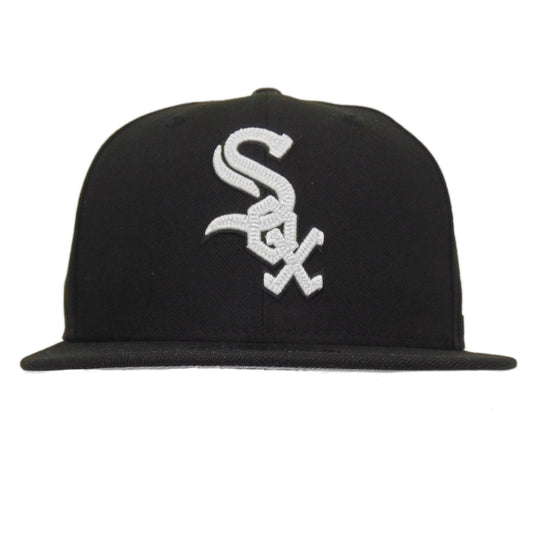 Chicago White Sox Custom 9FIFTY New Era Snapback Cap Black Chainstitch
