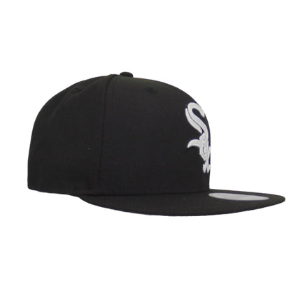Chicago White Sox Custom 9FIFTY New Era Snapback Cap Black Chainstitch
