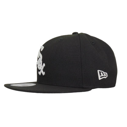 Chicago White Sox Custom 9FIFTY New Era Snapback Cap Black Chainstitch