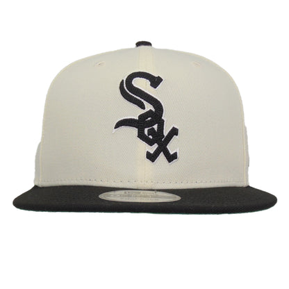 Chicago White Sox Custom 9FIFTY New Era Snapback Cap Chrome Black