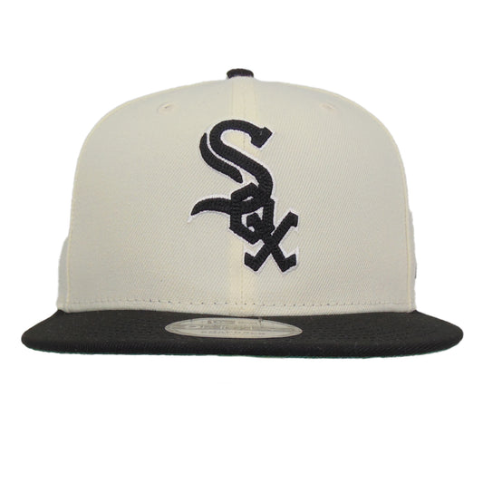 Chicago White Sox Custom 9FIFTY New Era Snapback Cap Chrome Black