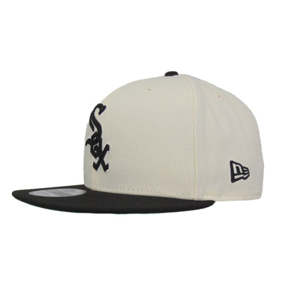 Chicago White Sox Custom 9FIFTY New Era Snapback Cap Chrome Black