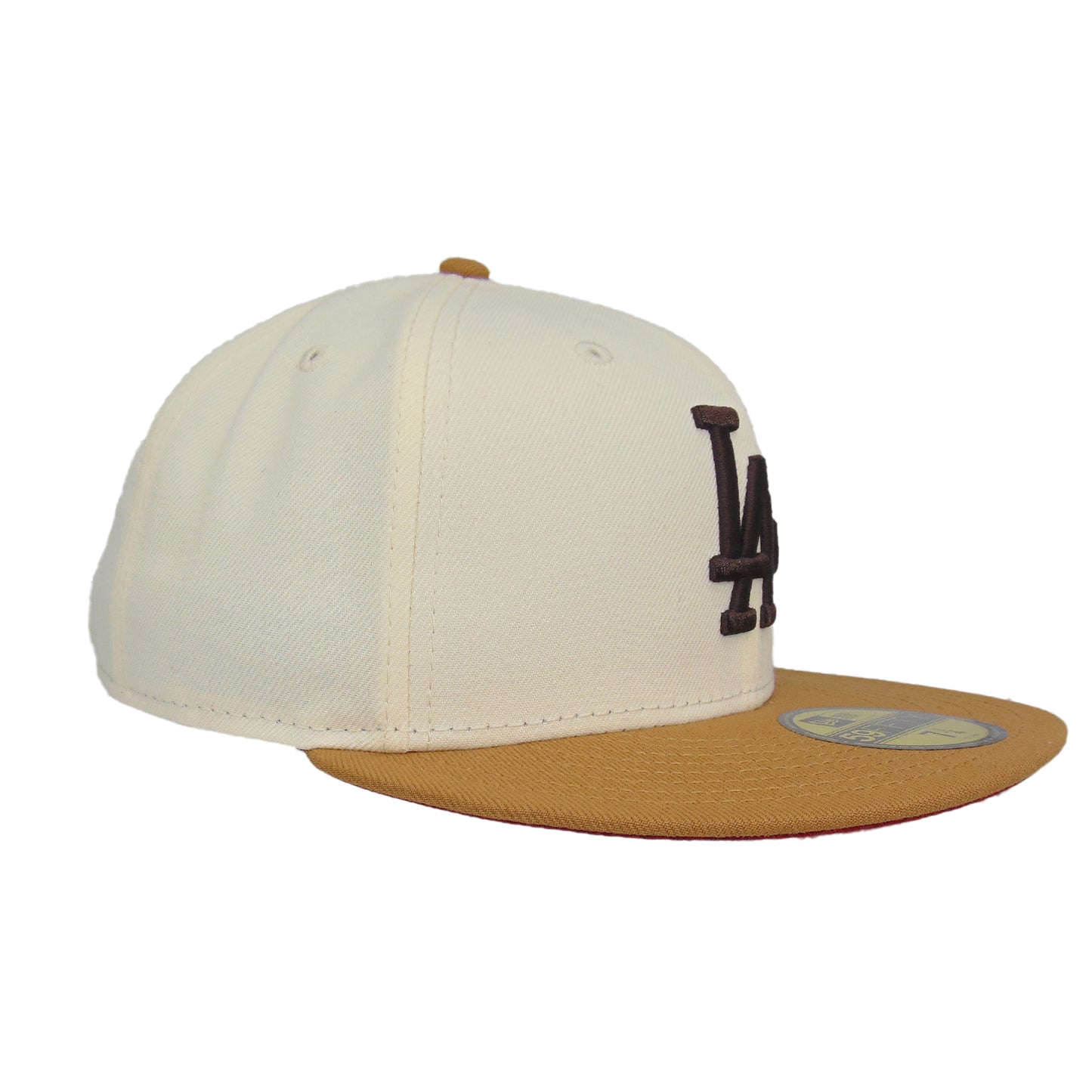 Los Angeles Dodgers Custom New Era 59FIFTY Cap Chrome Peanut