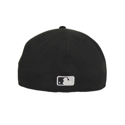 Chicago White Sox Custom New Era 59FIFTY Cap Black Chainstitch Gray UV