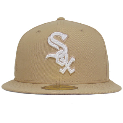 Chicago White Sox Custom New Era 59FIFTY Cap Camel Chainstitch