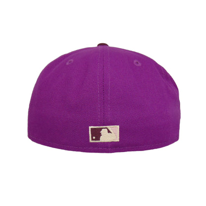 Atlanta Braves Custom New Era 59FIFTY Cap Berry Maroon WS95