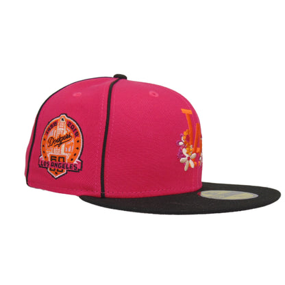 Los Angeles Dodgers Custom New Era 59FIFTY Cap Pink Floral