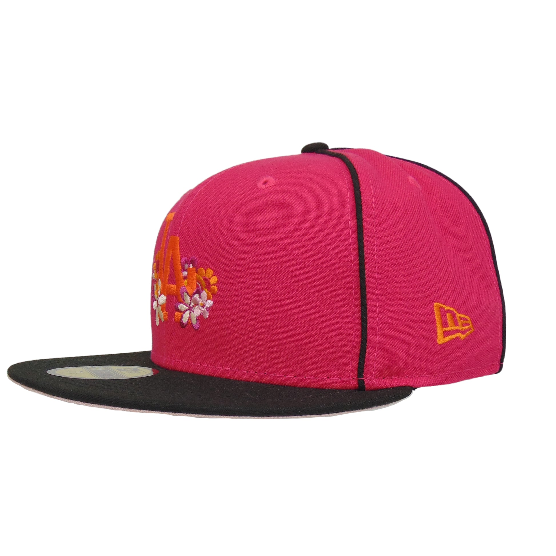 Los Angeles Dodgers Custom New Era 59FIFTY Cap Pink Floral