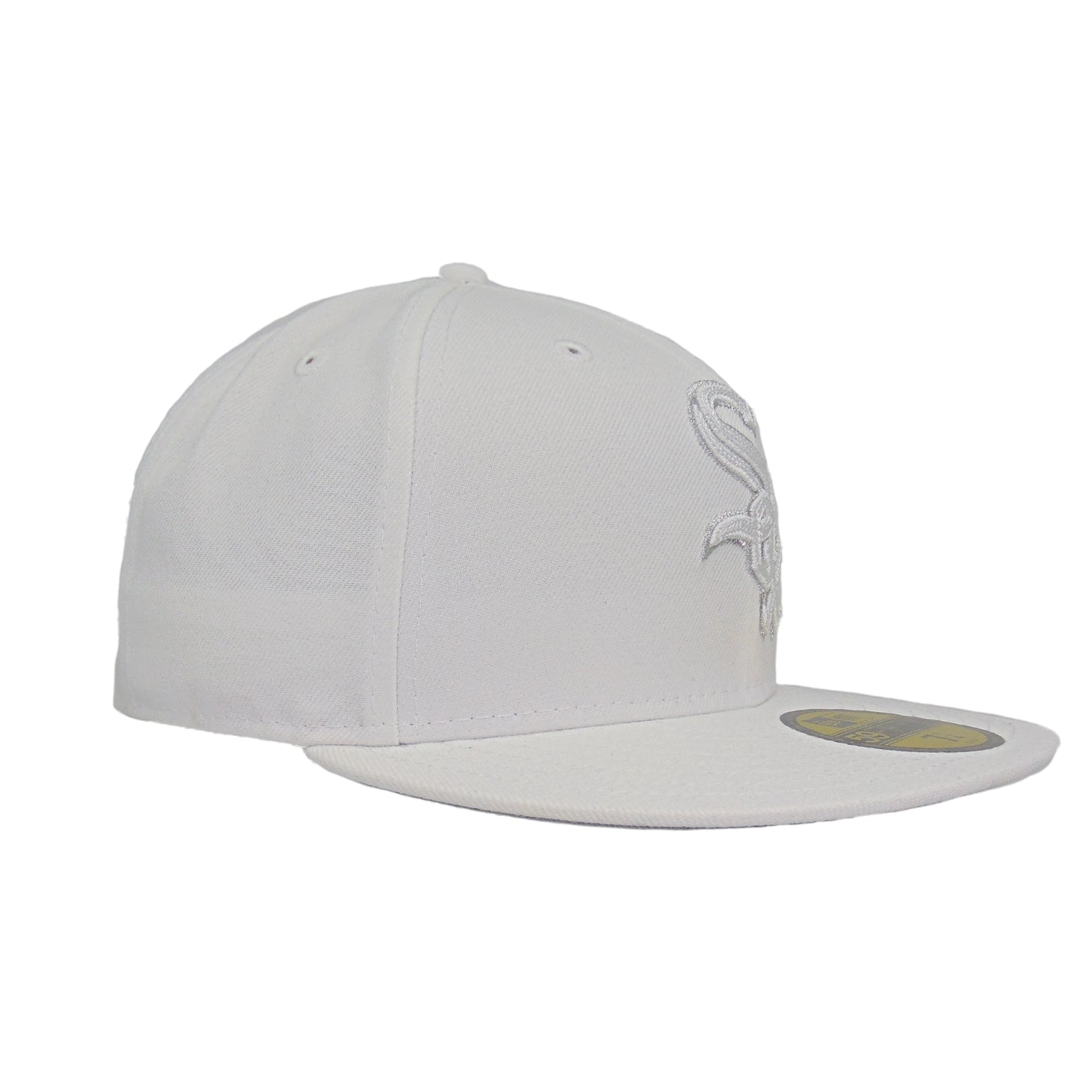 Chicago White Sox Custom New Era 59FIFTY Cap White Chainstitch
