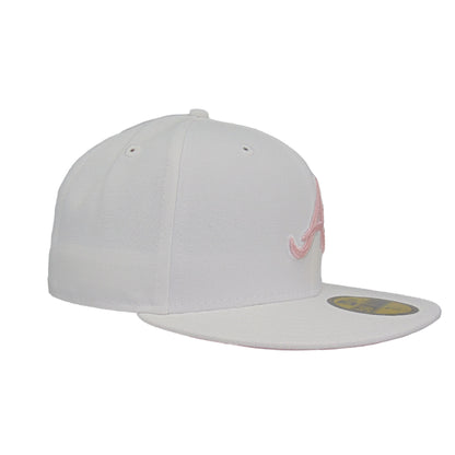 Atlanta Braves Custom New Era 59FIFTY Cap White Chainstitch