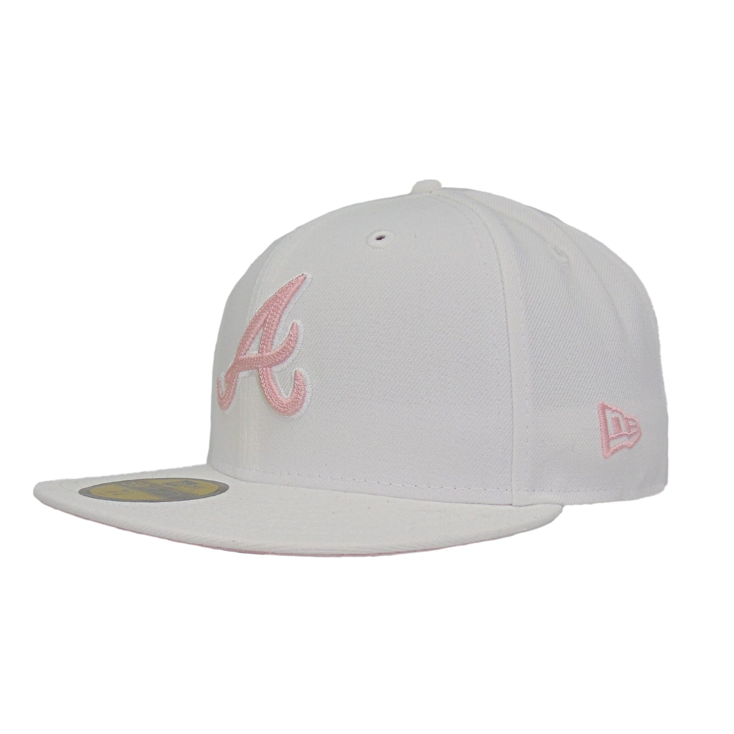 Atlanta Braves Custom New Era 59FIFTY Cap White Chainstitch