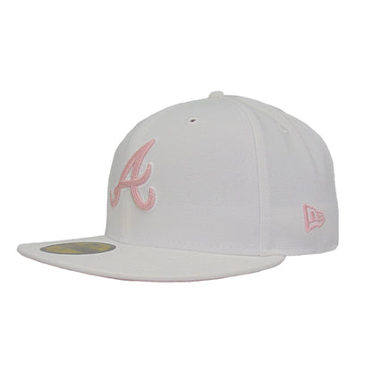 Atlanta Braves Custom New Era 59FIFTY Cap White Chainstitch