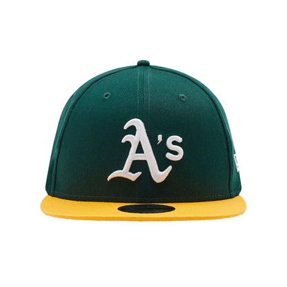 Oakland Athletics 9FIFTY New Era Snapback Cap Green Yellow dark green
yellow Front View