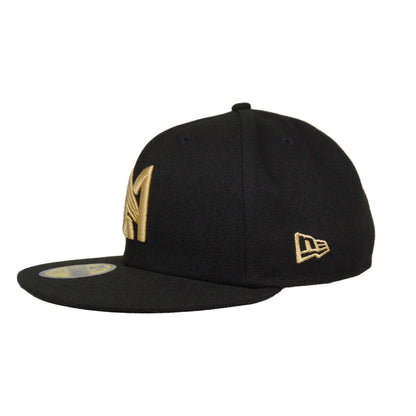 Los Angeles FC New Era 59FIFTY Cap black black Side View