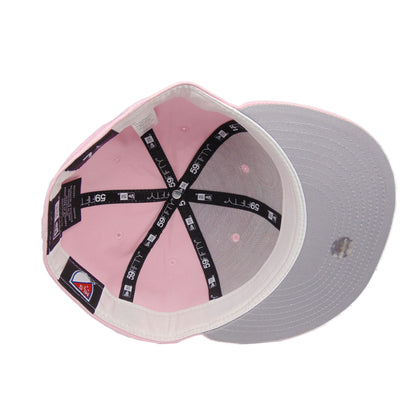 Inter Miami New Era 59FIFTY Cap pink lightpink Undervisor View