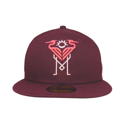 Inter Miami New Era 59FIFTY Cap Maroon maroon Front View