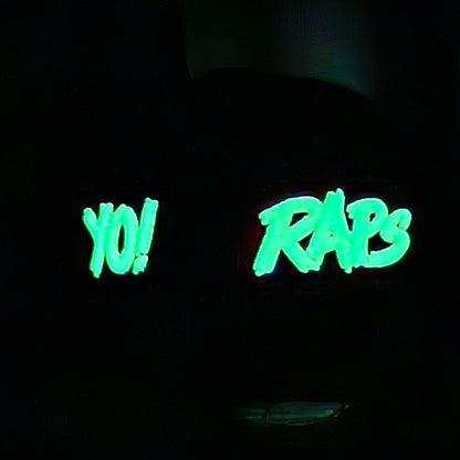 YO! MTV Raps Custom New Era 59FIFTY Cap Black Glow black 
Woodland Camo Additional View