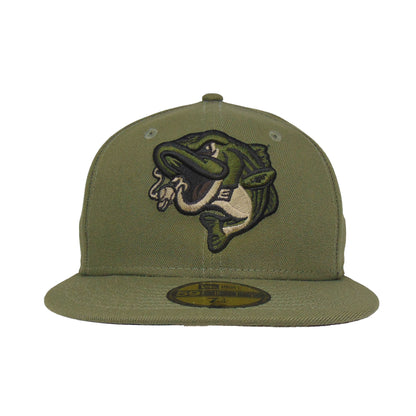 Gwinnett Stripers Custom 59FIFTY New Era Cap Olive olive Front View