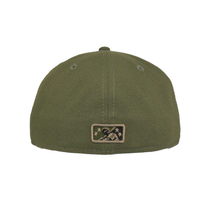 Gwinnett Stripers Custom 59FIFTY New Era Cap Olive olive Back View