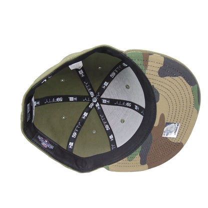 Gwinnett Stripers Custom 59FIFTY New Era Cap Olive olive Undervisor View