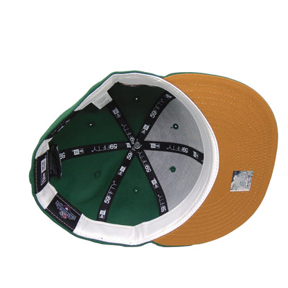 Port City Roosters Custom New Era 59FIFTY Cap MTN Pine Green dark green Additional View