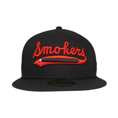 Tampa Smokers Custom New Era Cap Black black Front View