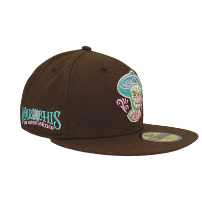 Albuquerque Isotopes Custom New Era 59FIFTY Cap Brown brown Side View