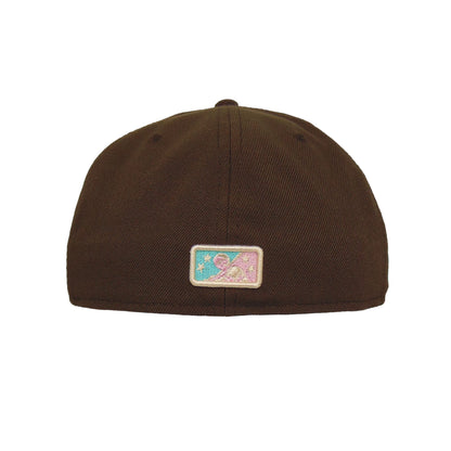 Albuquerque Isotopes Custom New Era 59FIFTY Cap Brown brown Undervisor View