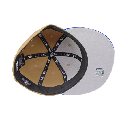 Memphis Chicks JF Custom New Era 59Fifty Cap Camel wheat
blue Undervisor View