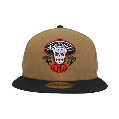 Albuquerque Isotopes Custom New Era 59FIFTY Cap Khaki Black khaki
black  Front View